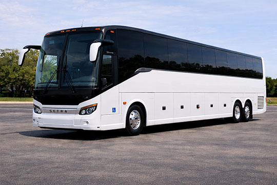 56-passenger charter bus available for charter in Downers Grove, IL